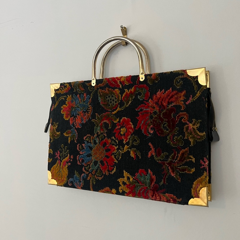 Libermanns Boho tapestry bag / carpet tapestry floral embroidered